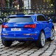 Cool Sun Audi Q5 baby electric car four-wheel four-wheel drive can sit on the baby's remote control off-road toy swing car, painted black + four-wheel drive leather seat + remote control swing + Bluetooth music + portable pull rod