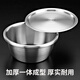 YUTAI 304 stainless steel basin with lid, soup basin, oil basin, storage basin and wash basin, vegetable basin, seasoning cylinder WDG20