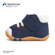 Yuexing Children's Shoes Handmade Award-winning Shoes Imported from Japan Children's Toddler Shoes Boys Functional Shoes Girls Key Shoes Navy Blue - Velvet Style 22 (Inner Length 14cm Suitable for Feet Length 13.5cm)