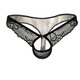 
Underwear sex passion passion open crotch free thong reveals eggs physiological penis men's underwear fully transparent boys black men XXXL add fat and enlargement