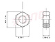 XMSJ东明THE304/316不锈钢GB6172六角薄型螺帽薄螺母M4M5M6M8M10M24 M16*2200只304