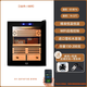 Double small constant temperature and humidity cigar cabinet Spanish cedar wood compressor cigar humidifier refrigerator 48L 2 boxes compressor type