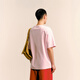 
Sketch men's clothing 2025 spring and summer new product cotton roman cloth round neck loose solid color short-sleeved T-shirt casual 9P1115080 687 light pink L