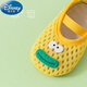 Disney children's floor socks in summer thin mesh breathable non-slip soft sole silent baby socks shoes bags and baby shoes socks 115# A pair of light brown ugly cute expressions, average size 12-17 months S size suitable for foot length 13cm inner shoe size