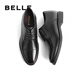 Belle commuter formal shoes men's shoes cowhide inner heightening British business leather shoes B3229DM5 black inner heightening 40