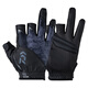 DAIWA 24 spring and summer DG-2424/2424 fingerless quick-drying fishing gloves half-finger cooling gloves with 5 fingers exposed-deep sea black pattern M