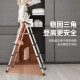 Openg household ladder telescopic ladder folding herringbone ladder thickened multi-functional staircase aluminum alloy engineering AP-509-310