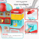 Happy burger shop toy bakery Xiaoling plays house color mud simulated beverage machine electric water outlet children's kitchen 9901 Walmart supermarket same model