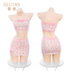Feimu Bow Decoration Floral Floral Home traje lencería sexy mochila sexy traje de baño de cadera 6227 traje floral sin tirantes lencería sexy lencería sexy lencería sexy goteo de goteo