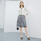 Simple V-neck long-sleeved sweater for women in 2023 autumn clothing new lady's temperament slim commuting versatile top White 1 L/40