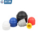 Guwanji plastic hexagonal nut bolt protective cap decorative protective cover nut cap outer hexagonal screw cap protective sleeve white M6*10*14 20 pcs