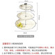 Haofanjie Dessert Rack Multi-layer Fruit Plate Rack European-style Fruit Plate Cupcakes Three-tier Dessert Tray Rack Pastry Tea Break Display Lotus Style丨Three Tiers Phnom Penh*Milk White