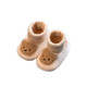 Tutu Dawen Newborn Baby Shoes Autumn and Winter 0-1 Years Old Toddler Shoes 6-12 Months Male and Female Baby Cotton Shoes Socks Foot Covers Soft Bottom Bear Coffee (Cotton Lining) Inner Length 13cm (Suitable for 0-12 Months)