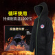 Giant wood fireproof cloak, fireproof clothing, cloak, fire blanket, gas mask, household fire escape rescue supplies, fireproof cloak, carbon fiber + gas mask