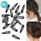 Jian Yingshu water drop hairpins 20 black side clips for broken hair bangs on the back of the head hairpins clips one-word clips
