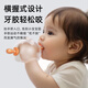 HOY BELL baby teether, molar stick, small month old baby anti-eating hand comfort teether oral period small mushroom green