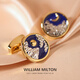 William Milton Tendencia nacional Nube de esmalte Apertura de sol y luna Gematinles de la luz de los hombres Regalo de cumpleaños de la manga de la manga de alta gama Sun y Moon Glow