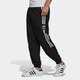 Adidas logo printed loose retro sports knitted sweatpants men's black black S