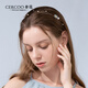 Cercoo Cercoo/Cercoo Daisy Qinghuan Series Headband French Rhinestone Pearl Hairpin Female Temperament Super Fairy Headband Women Blue