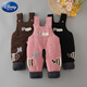 Disney (Disney) baby suspender cotton pants, a pair of winter baby open crotch suspenders, autumn and winter cotton and thickened outer pants for boys and girls, MING suspender cotton pants with pockets, FISH Duoduo fish blue 73 cm