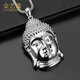 Jin Yixin platinum Buddha head pendant for men and women pt950 platinum birth year platinum pendant Tathagata Buddha necklace Buddha head pendant Buddha about 16.8 grams