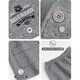 
Catman air cotton long-sleeved pajamas for men pure cotton autumn and winter mezzanine thickened cotton cardigan home clothes men's two-piece suit 12529 gray L [recommended 100-130Jin [Jin equals 0.5 kg]]