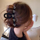 Two Worlds of Love, high-end, oversized grabber clip, headwear hairpin, love rhinestone hair accessory on the back of the head, 2025 new summer women's love grabber clip