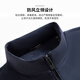 Shanshan quilted thickened jacket men's spring and autumn business casual top commuting light luxury texture anti-wrinkle stiff collar jacket dark blue L 175/92A