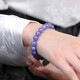 Bunying Tanzanite Bracelet for Men and Women East China Sea Crystal Agate Jade Jade Blue Gem Scattered Beads Niche Colorful Treasure Bracelet Collection Grade 5.5mm (Three Circles)