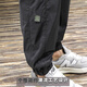 胖胖兄束脚休闲裤男宽松大码哈伦裤男士工装裤春夏季薄款户外运动长裤子 卡其色（速干冰丝薄款） M（体重110-130斤）