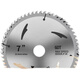He Jiangong woodworking saw blade alloy sheet woodworking professional-grade tools 4-inch 7-inch wood cutting blade cutting machine circular saw blade 7-inch 60 teeth diameter 180mm 1 piece