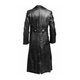 Yimimei Trench Coat World War II German Army Coat Large Size Clothing Long Men's Double-breasted Leather Officer's Uniform Jacket Black S One Size