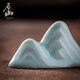 Yuanshan intangible cultural heritage Ru kiln Ru porcelain tea pet ornaments Xiaoshan handle ornaments