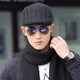 FANCET hat men's autumn and winter European and American fashion peaked hat winter casual knitted beret forward hat for dad and elders