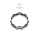 Chow Tai Fook MONOLOGUE Monologue Ambition Series Iris Retro Platinum Ring Female MO86 Birthday Gift No. 12