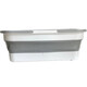 Gong Du Pet Bath Basin Cat Special Bath Bath Toiletries Puppy Bath Bucket Anti-Escape Cat Basin Foldable White Gray 55CM Foldable Bath Basin