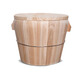 Bamboo-cedar edge steamed rice barrel wooden barrel wooden barrel rice steamed rice barrel rice steamer steamer household steaming wooden Zhengzi rice wooden rice barrel fir 21cm curved edge wooden barrel + flat cover + wooden bottom