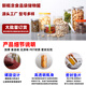 Xinhou plástico sellado botella de plástico botella de alimento vacío de grado miel lata de plástico sellado transparente lata de té botella de separación de la boca ancha 690 ml 10x10 cm (10 paquetes) Cubierta de aluminio