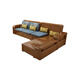 Chijiang solid wood sofa living room complete furniture for winter and summer modern Chinese style small apartment storage solid wood sofa combination five-seater + imperial concubine couch + coffee table