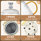 Good tool health pot all-glass kettle multi-function teapot mini office teapot for one person filter separated insulation stew pot health cup small tea flower teapot smart model 0.85L glass cup
