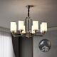 
Su Yin New Chinese style living room chandeliers, full copper lamps, living room lamps, dining room master bedroom lamps, study lamps, chandeliers, 9901, full copper double layer 10+5 heads