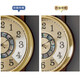 
Zhizhen New Chinese style living room perpetual calendar wall clock creative atmospheric Chinese style wall clock household decorative wooden clock 6172-brass style-Electronic movement