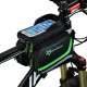 Rock Brothers ROCKBROS bicycle bag touch screen saddle bag mountain bike front beam bag mobile phone upper tube bag cycling equipment accessories