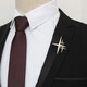 Xifei men's brooch, simple star corsage, temperament pin, business casual suit, coat and accessories