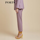 PORTS Baozi shopping mall's new spring women's trousers with small feet and trousers LD8P105PWW029 Dawn Lilac-1 S (4)