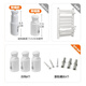 Jingxiu Jiangshan bathroom radiator hook fixed bracket fixing screw bathroom small basket heating pendant clip accessories upgraded thickened large size set of 4