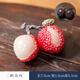Summer solstice Nange lychee tea pet ornaments hand-washed hot water color-changing boutique mini ornaments creative tea ceremony tea set accessories tea toys 2 lychees (good things come in pairs) color-changing tea pet