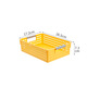 Macaron desktop storage basket plastic storage basket cabinet sundry basket home office storage storage basket fragrant orange shallow mouth large size