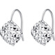 Aido Diamond PT950 platinum earrings for women, platinum shiny laser car flower ear hooks, fashionable and versatile earrings, small version, weighing 1.3-1.5 grams