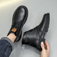 Warrior Martin boots mid-high top casual shoes trendy men's boots versatile men's shoes WXP (WZ)-2140 Black 43